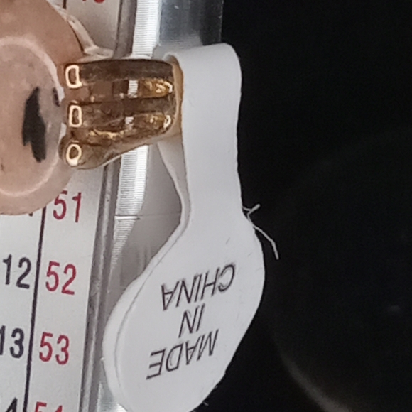 Natural Stone And Gold Tone ring for women Size 5 - Picture 5 of 5